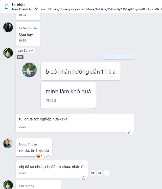 Feedback: Chị nhân viên văn phòng có khách ngay sau 5 buổi
